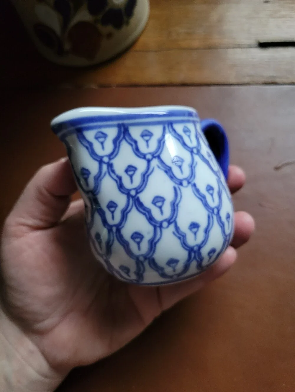 Nantucket Blue & White Creamer